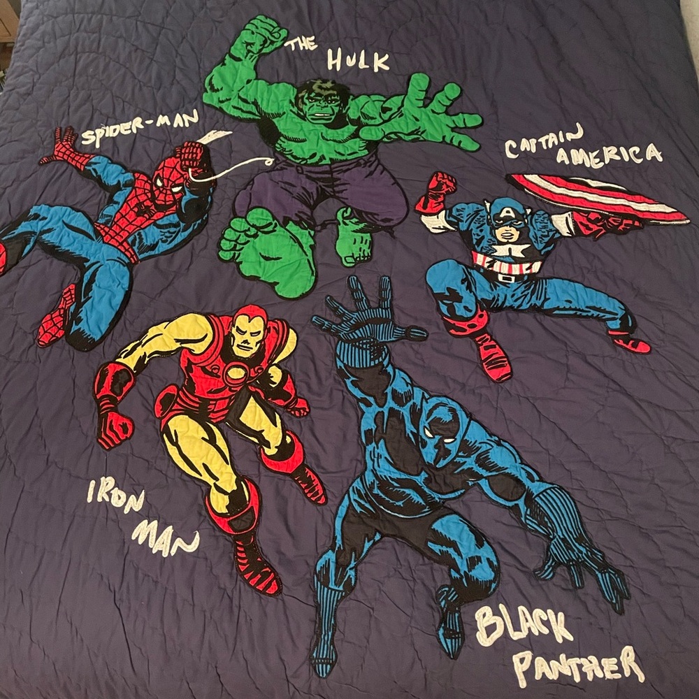 Pottery Barn Kids Marvel Heroes Full/Queen Quilt